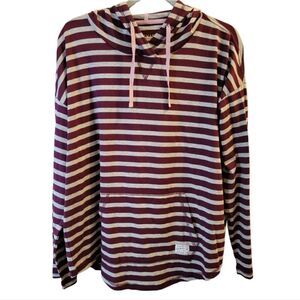 Orvis Striped Hoodie Pullover Size Large